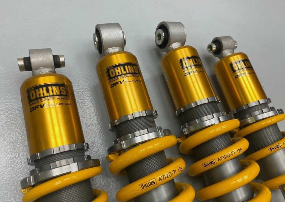ORIGINALE LOTUS EXIGE S3 V6 OHLINS DUEL FLOW COILOVER AMMORTIZZATORI SOSPENSIONE nitron - Immagine 3 di 4