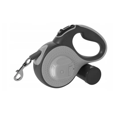 EXTRALINK Automatische Leine 5 m LED Band Mit Behälter Hundeleine Hunde Automatikleine