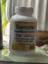Natural Factors, Quercetin LipoMicel Matrix, 120 Liquid Soft Gels 3/2027