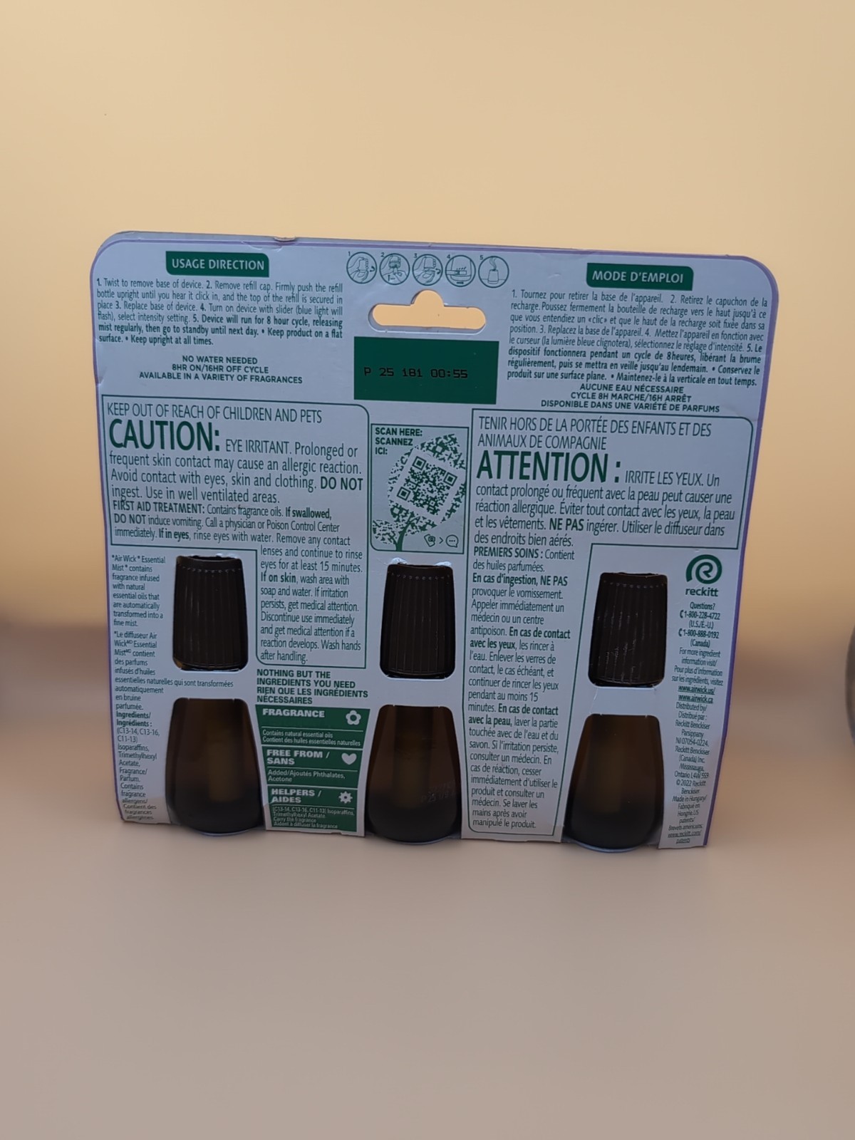 Air Wick Essential Oil Mist Refill 3 Lavender and Almond Blossom Air Fresheners  thumbnail 2