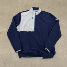 Straight Down Quarter Zip Performance Pullover Golf Navy Sz L New with tags