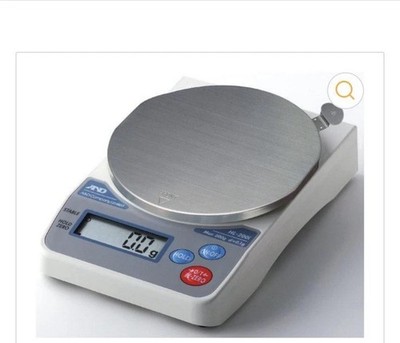 A&D HL-2000iVP Compact Portable Lab Food Portion Scale 2000X1g,Battery/AC/Case