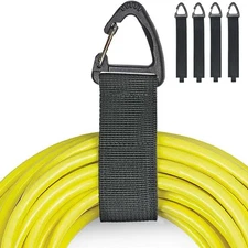 Extension Cord Holder Organizer(4 Pack XL), Hose Hanger for Garage XL, black 