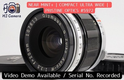 [NEAR MINT+] Olympus OM-System G.Zuiko Auto-W 20mm f/3.5 Wide Angle MF Japan
