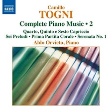 Aldo Orvieto - Togni: Complete Piano Music, Vol. 2 Free Shipping