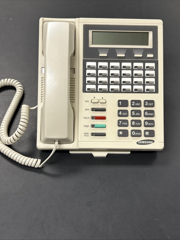 Samsung Business DCS 24B LCD Phone & Stand Prostar Office White
