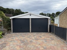 Novoferm Vertical Up & Over Garage Door (Anthracite Grey) (7066) (canopy)