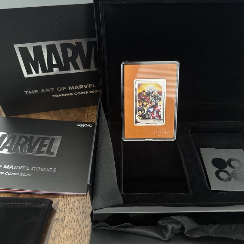 2026 Agoro Niue 1oz Silver Trading Coin The Art Of Marvel Comics Avengers 65/150