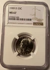 1989-D Washington Quarter NGC MS67 #03
