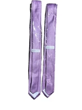 Azazie Men's Matte Satin Skinny Tie Necktie Wisteria-38 MM, 58" New Lot Of 2