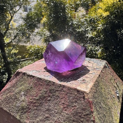 115g Uruguay Purple Amethyst Freeform Crystal Free Form Display Crystal 110222