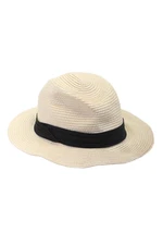 Rag & Bone Womens Natural Straw Embellished Fedora Hat Size S/M
