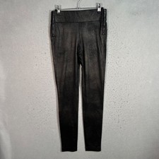 Zara Trafaluc Woemns Size Small Black Faux Leather High-Waist Leggings