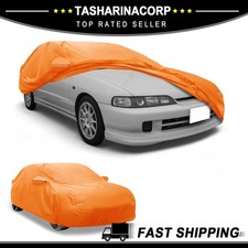 Car Cover All Weather For Acura Integra Orange 210d-pu With Left Zipper New