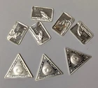11X Gram .999 Fine Silver Bar All Seeing Eye Shark Bars -11 grams total - A16