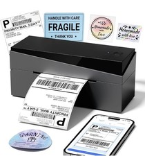 Shipping Label Printer Bluetooth+USB Printer for 4x6 Labels Royal Mail Evri DPD
