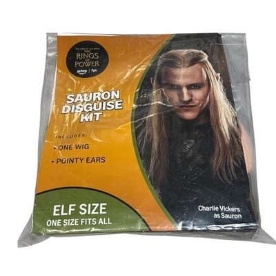 The Lord Of The Rings Rings Of Power Sauron Wig Elf Ears One Size Gold Cosplay