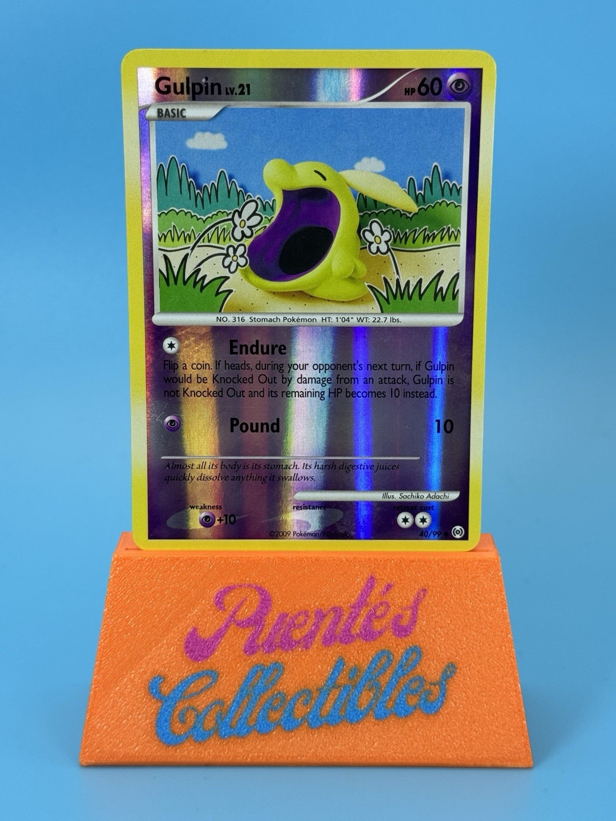 Gulpin 40/99 Reverse Holo Platinum Arceus Pokémon TCG NM