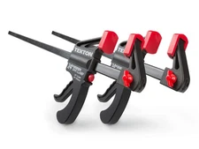 TEKTON 24 Inch Ratchet Bar Clamp / 30 Inch Spreader Set, 2-Piece | CLP51524, Red