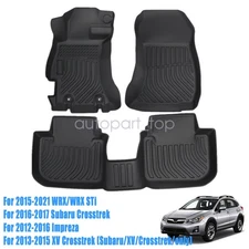 Floor Mats Liner For 2013-2017 Subaru XV Crosstrek 2012-2016 Impreza TPE 3D NEW