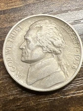 1938-D Jefferson Nickel Actual Coin. Checkout My Store For Huge Savings