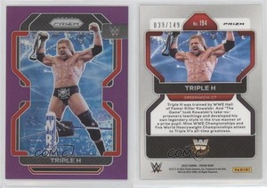 2022 Panini Prizm WWE Purple Prizm /149 Triple H #194