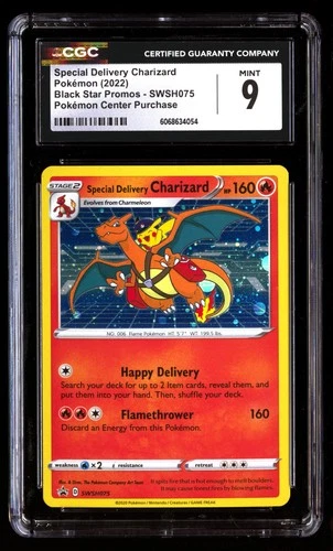 CGC 9 Special Delivery Charizard SWSH075 Pok�mon Black Star Promos 2022 English