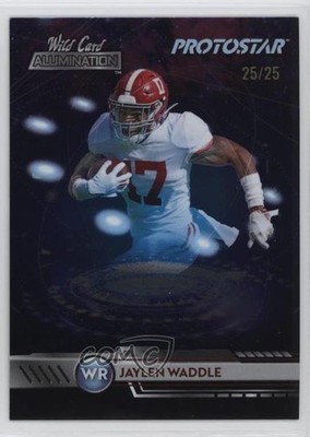 2021 Wild Card Alumination Protostar Platinum 25/25 Jaylen Waddle Rookie RC 1b8