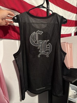 Chrome Hearts Jersey Tank Top Reversible Black And White Medium