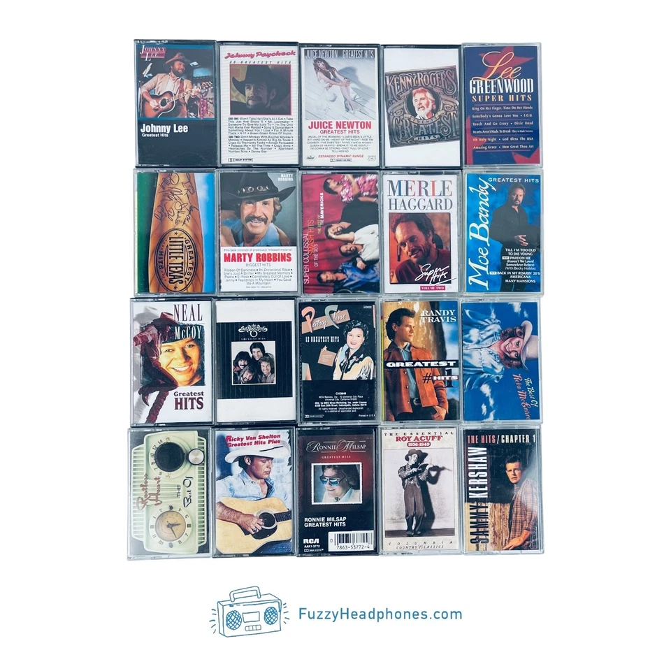 (50) Country GREATEST HITS Cassette Tapes: Hank Garth McGraw Clint Black TESTED - Image 4 of 4