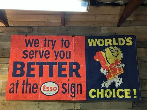 Esso Vintage Banner Sign