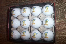 1 dozen limited BRAND NEW Looney Tunes Tweety Bird  golf balls