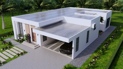 40x59 Feet House Plans 12x8 Meter 3 Beds 3 Baths Terrace Roof PDF (A4 Hard Copy) - Picture 10 of 13