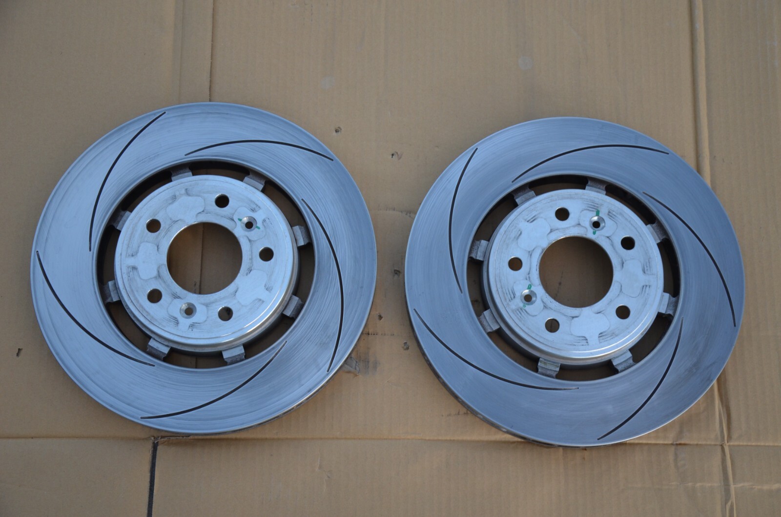 2010-20 Aston Martin Rapide Rear Left Right Brake Rotor Disc Set OEM 11K Miles