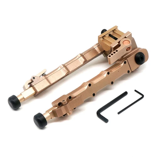 7.5 - 9" Adjustable Matte Hunting Rifle Bipod Lightweight for M-lock/Keymd Rail - Picture 12 of 24