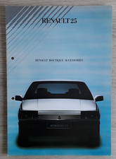 Renault 25 Boutique Accessories Brochure c.1985