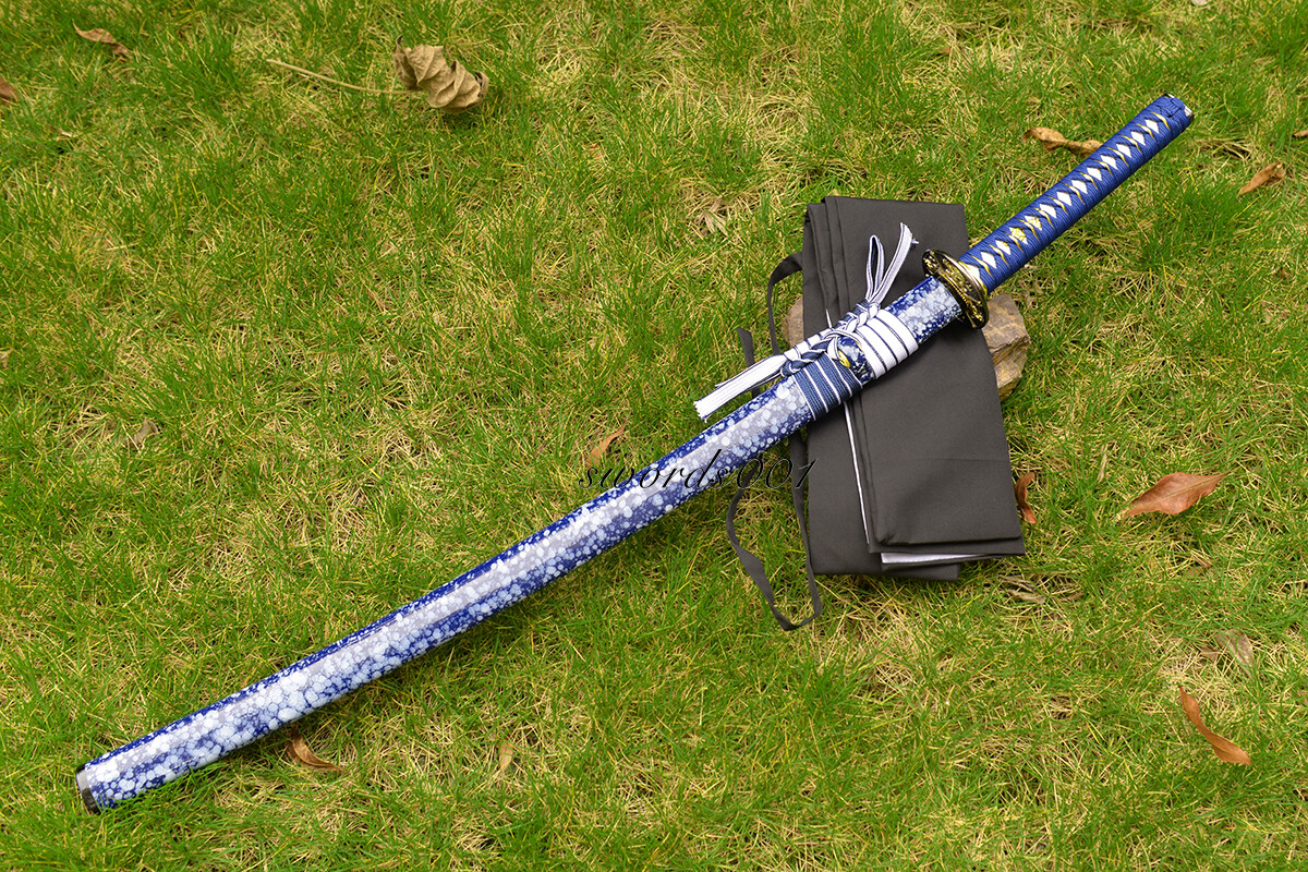 KATANAフルセット Japanese Katana Samurai Sword Nice Patterned Blade Full Tang