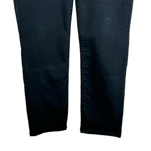 Kim Rogers Tummy Control Straight Leg Pull-On Straight Jeans Women's 8 Avg Black - Picture 6 of 10
