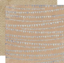 My Mind's Eye, Kraft FunDay, Everyday Fun, 2 x 12" Cardstock, Party, Streamers