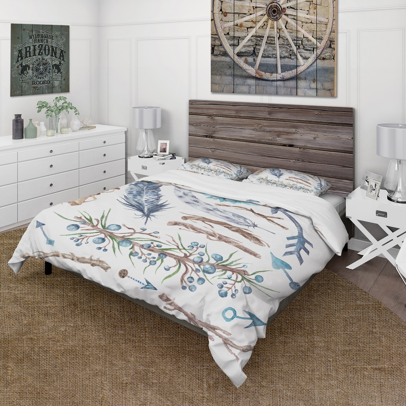 Designart 'Tribal Forest' Bohemian & Eclectic Duvet Cover