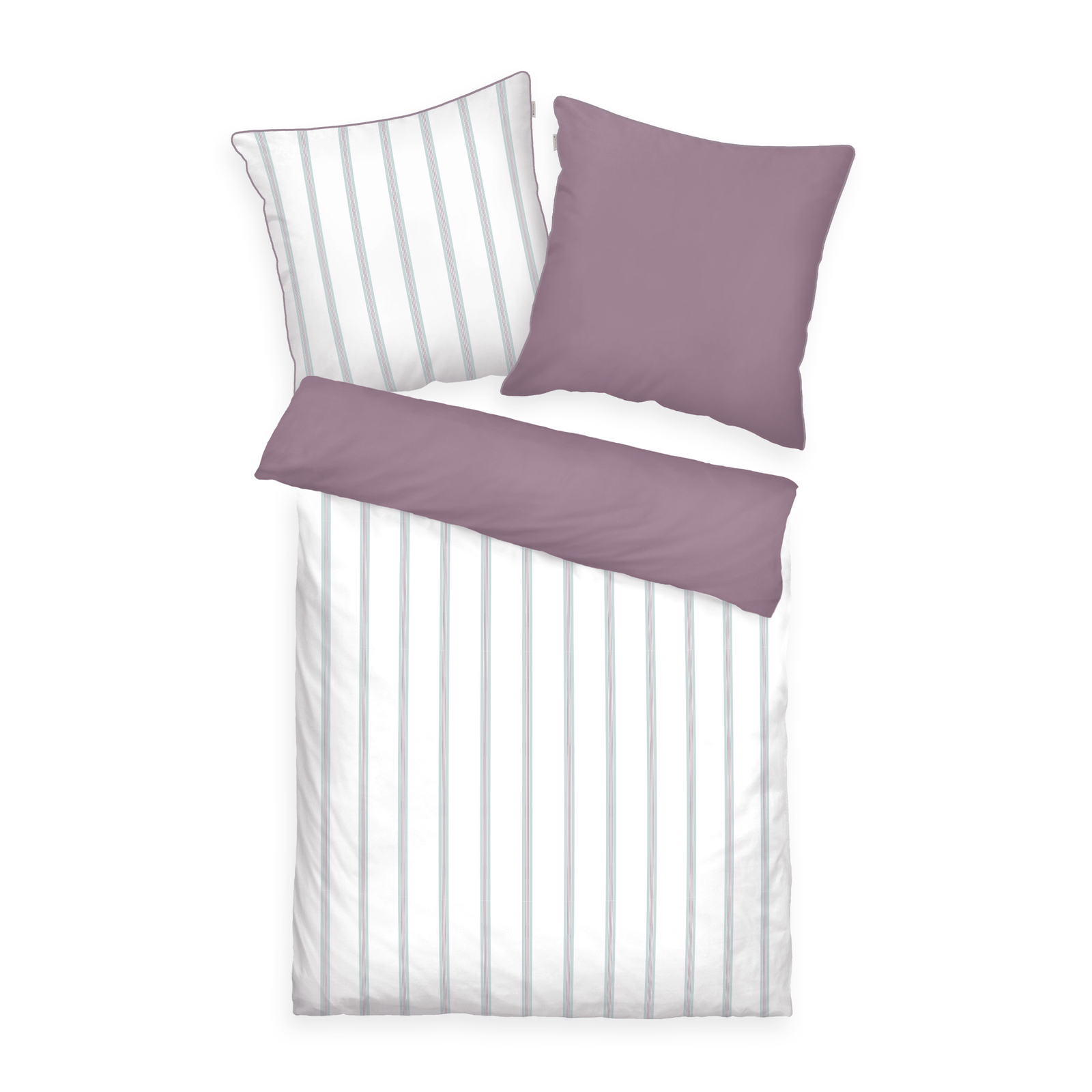 Tom Tailor Satin Wendebettwsche Lila Wei 1x 220 cm x 155 cm 1x 80 x 80 cm 21690₽