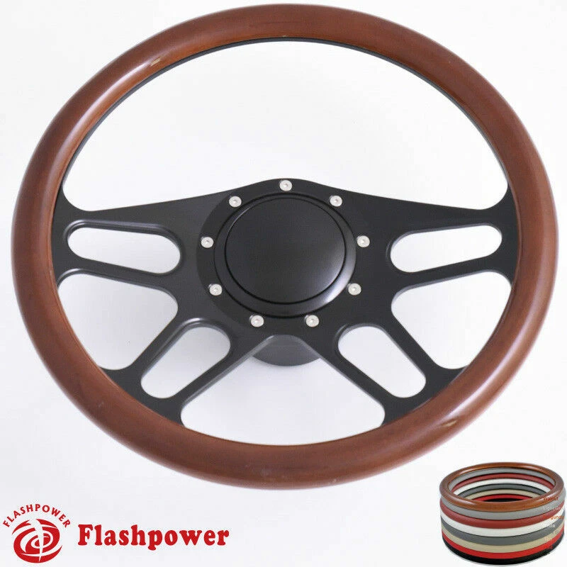 Volantes de tarugo 14"" preto meio envoltório restauração Parisienne Catalina - Imagem 2 de 4