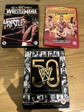 3 x WWE DVD Bundle (7 discs) summerslam classics history of WWE 50 wrestlemaina