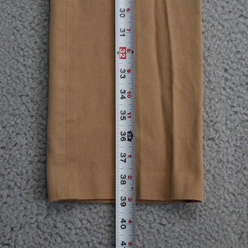 Lauren Ralph Lauren Adelle Pants Womens 4 Tan Chino Straight Leg Cotton 32x30 - Picture 4 of 10