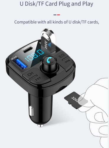 QC3.0/Type-C USB Fast Charge Bluetooth 