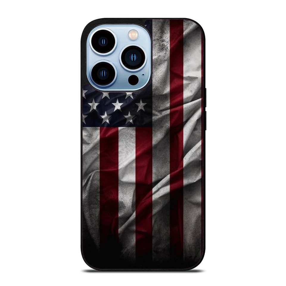 Funda antideslizante cartel bandera estadounidense para iPhone 10 11 12 13 14 15 Pro Max Foto 4 de 4