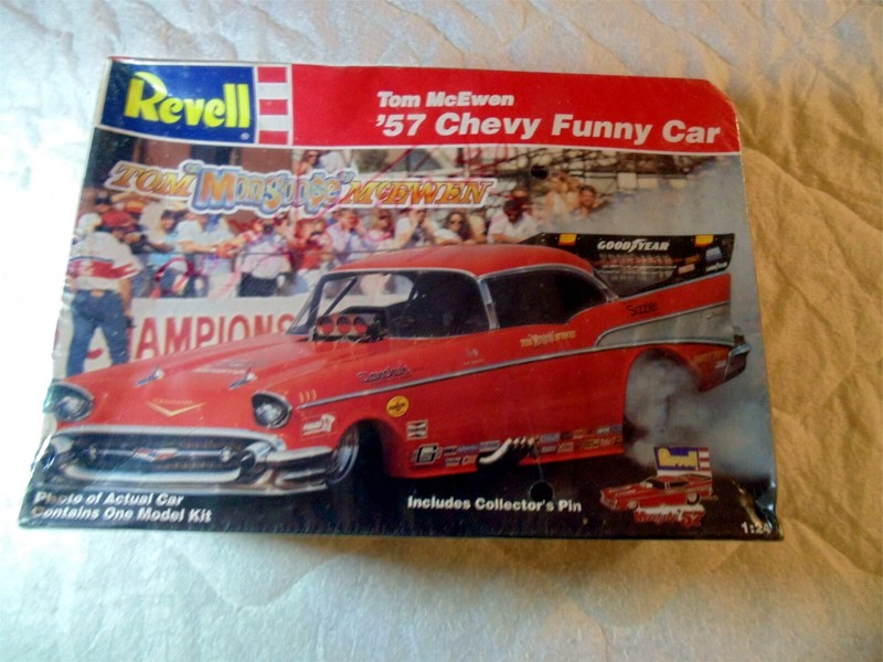 VINTAGE TOM MCEWEN 57 CHEVY AUTOGRAPHED MODEL KIT