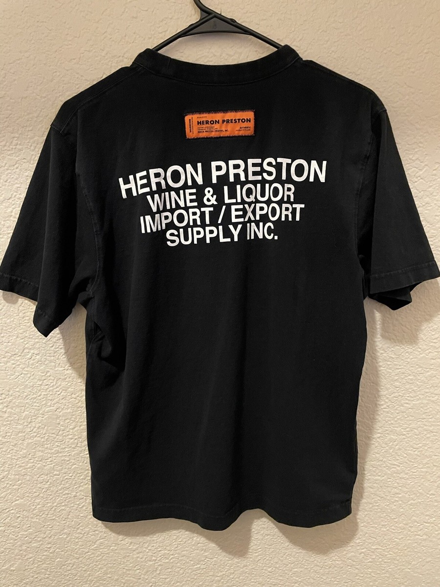 シャツ Heron Preston Logo slogan print short sleeve t-shirt black H Heron Preston short-sleeve logo-print T-shirt | Black | FARFETCH