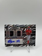 2022 Leaf Metal Baseball Auto Top 100 Elijah Green 1/1 Signed Proof Zebra Stripe
