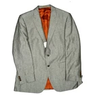 SÖR SOR Scabal men's luxury jacket linen sport coat blazer business 52 gray thin New